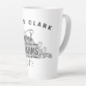 夢パーソナライズされたのような仕事は夢に頼る カフェラテマグ (右アングル)