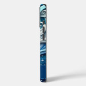 夢パーソナライズされたのような青と霜の降りた冬の渦巻き Case-Mate iPhoneケース (裏面 / 左)