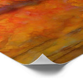 「夢パーソナライズされたの風景の目覚め – 抽象芸術・アート ポスター (角)