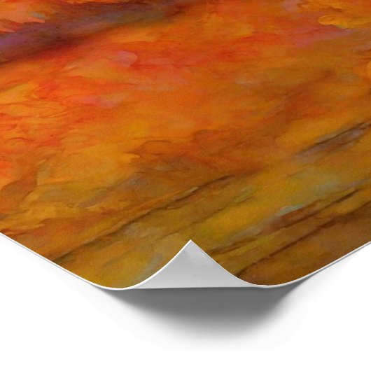 「夢パーソナライズされたの風景の目覚め – 抽象芸術・アート ポスター (角)