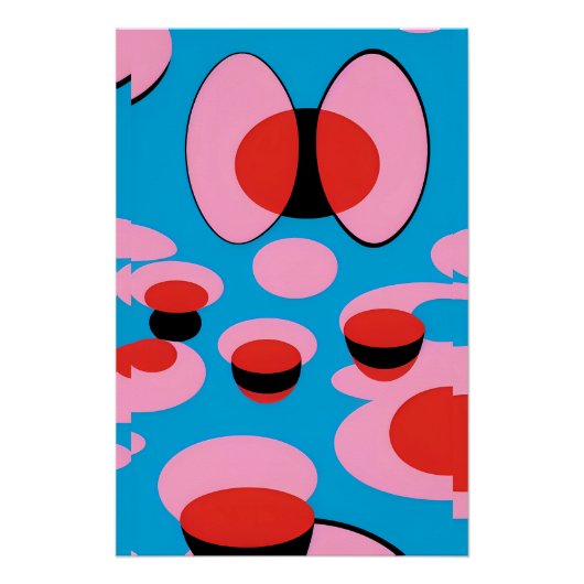 夢ミニマルポップ・アートの ポスター (正面)