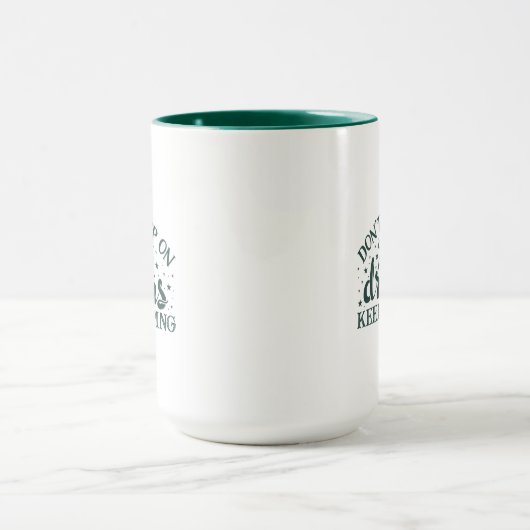 夢与えに浮かばないで眠れ保いマグ マグカップ (中央)