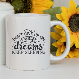 夢与えを思うなおもしろい |皮肉 マグカップ