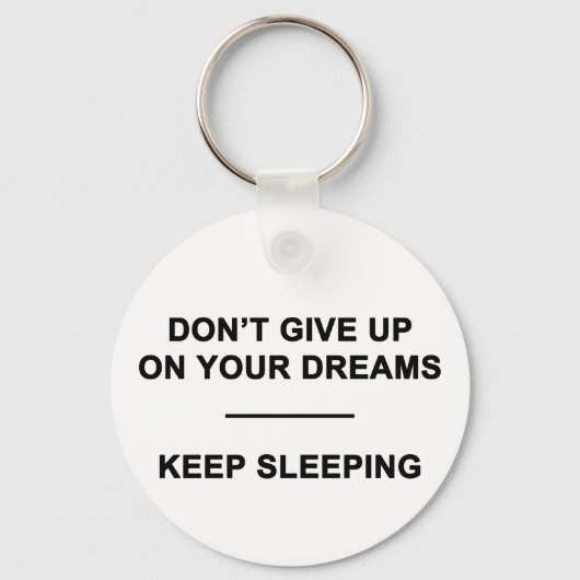 夢与えを思うな。眠保る キーホルダー (正面)