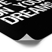 夢与えを見てはいけない。感動的引用文 ポスター (角)