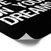 夢与えを見てはいけない。感動的引用文 ポスター (角)