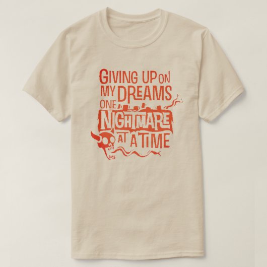 夢与えを見て Tシャツ (デザイン正面)