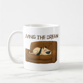夢住んでいます コーヒーマグカップ (左)