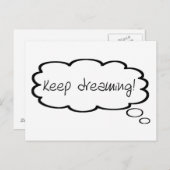 夢保見勇気付けられるかわいいバ考えブ ポストカード (正面/裏面)