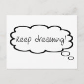 夢保見勇気付けられるかわいいバ考えブ ポストカード (正面)