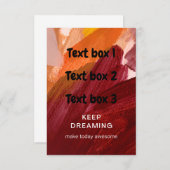 夢保見試験 招待状 (正面/裏面)