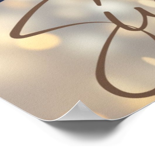 夢信じが明るいやる気を起こさせる光を成功 ポスター (角)