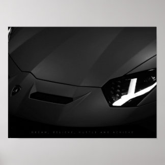 夢信じと喧騒と達成 |やる気を起こさせる | ポスター