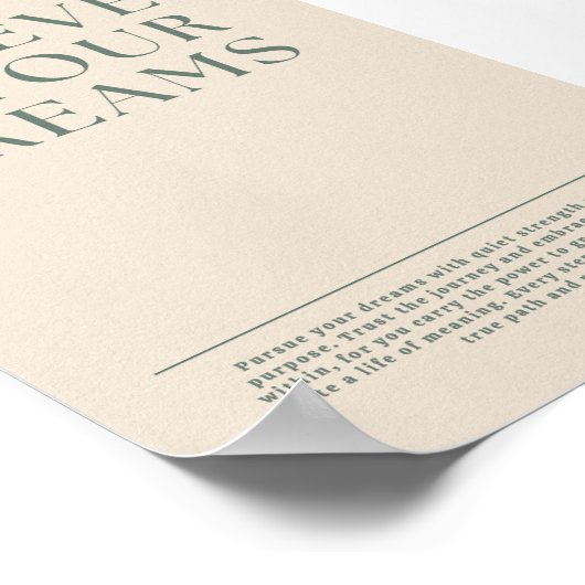 夢信じのポスターカスタム ポスター (角)