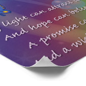 夢信じの中で希望を持つ ポスター (角)