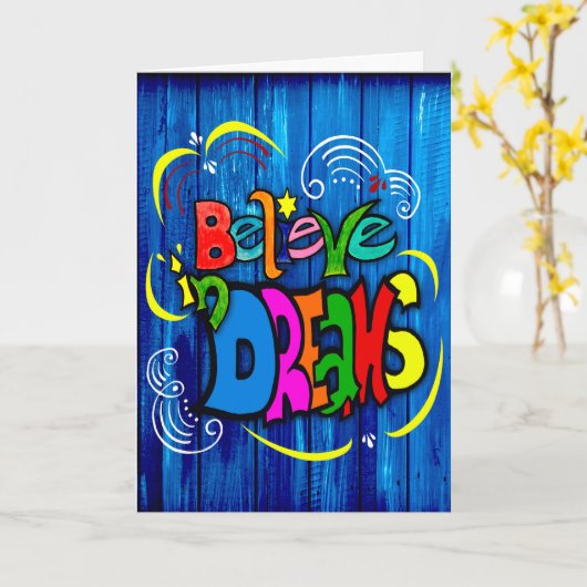 夢信じの中で カード (黄色い花)