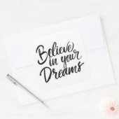 夢信じの中で スクエアシール (封筒)