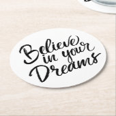 夢信じの中で ラウンドペーパーコースター (アングル)