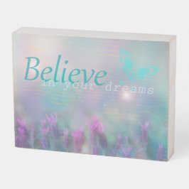 夢信じの中 ウッドボックスサイン