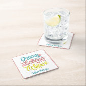 夢信じの成果感動的やる気を起こさせる ペーパーコースター (インサイチュ)