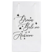 夢信じを達成する スモールペーパーバッグ (正面)