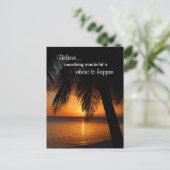 夢信じ想前向き人生のインスピレーション ポストカード (スタンド正面)