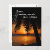 夢信じ想前向き人生のインスピレーション ポストカード (正面/裏面)