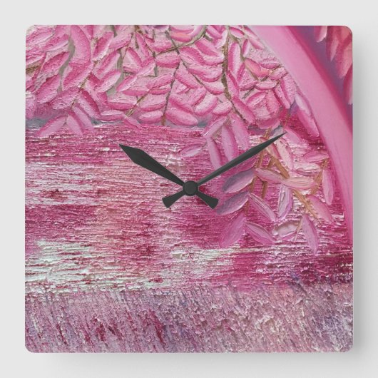 夢公園 スクエア壁時計 (正面)