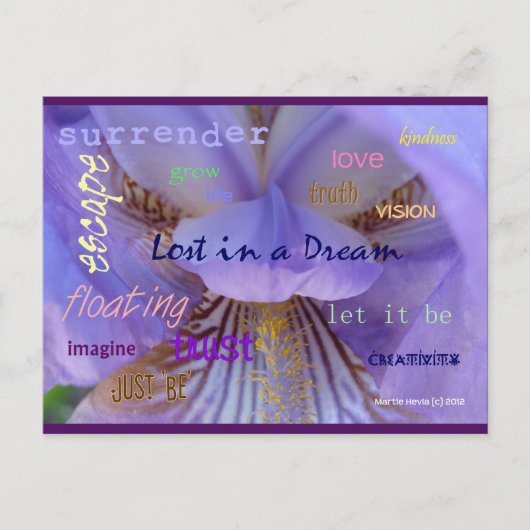 夢失ったの中で | ブルービーチソング™はがき ポストカード (正面)