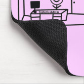 夢対現実-それで働きます マウスパッド (コーナー)