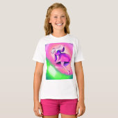 夢幻のファンタジー・プリンセス・イラストTシャツ Tシャツ (正面フル)