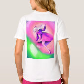 夢幻のファンタジー・プリンセス・イラストTシャツ Tシャツ (裏面)