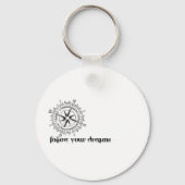 夢後を追が美しく破れた キーホルダー (正面)