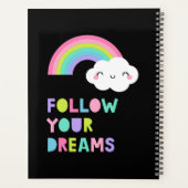夢後を追にかわいい虹の雲 プランナー手帳 (裏面)