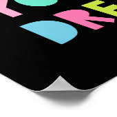 夢後を追にかわいい虹の雲 ポスター (角)