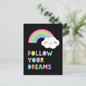 夢後を追にかわいい虹の雲 ポストカード (スタンド正面)