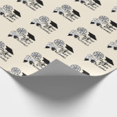 夢後を追の卒業式 ラッピングペーパー (角)