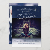 夢後を追の卒業発表 招待状 (正面/裏面)