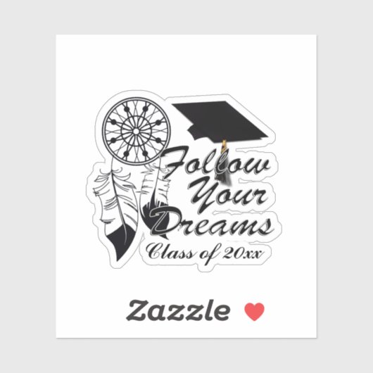 夢後を追の卒業 シール (シート)