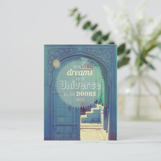 「夢後を追の引用文はこ感動的の」 ポストカード (スタンド正面)