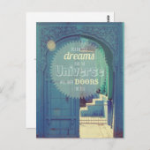 「夢後を追の引用文はこ感動的の」 ポストカード (正面/裏面)