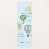 夢後を追の水の色お湯の風船 ヨガマット (正面)