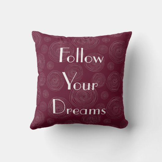 夢後を追の輪の枕 クッション (裏面)