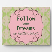 夢後を追の額 フォトプラーク (正面)