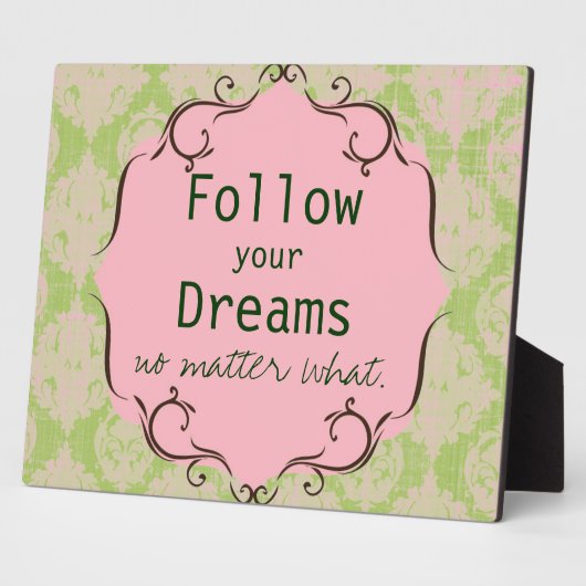 夢後を追の額 フォトプラーク (側面)