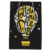 夢後を追の風船 ミディアムペーパーバッグ (裏面)