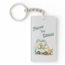 夢後を追は可愛い小さな車の水色