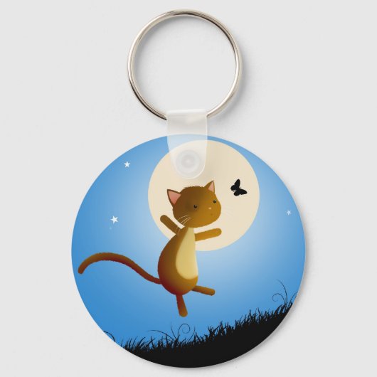 夢後を追をキャットする – keychain キーホルダー (正面)