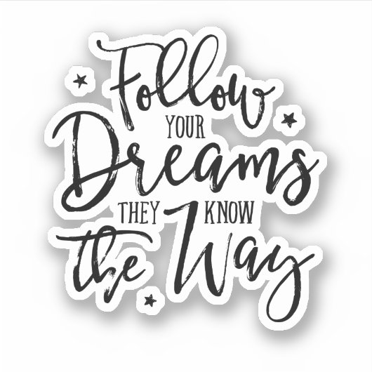 夢後を追を見よ。彼らは道を知っている。 シール (正面)