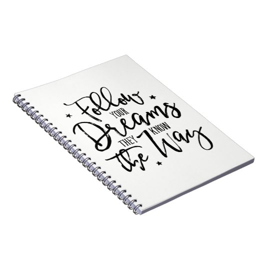 夢後を追を見よ。彼らは道を知っている。 ノートブック (右側)